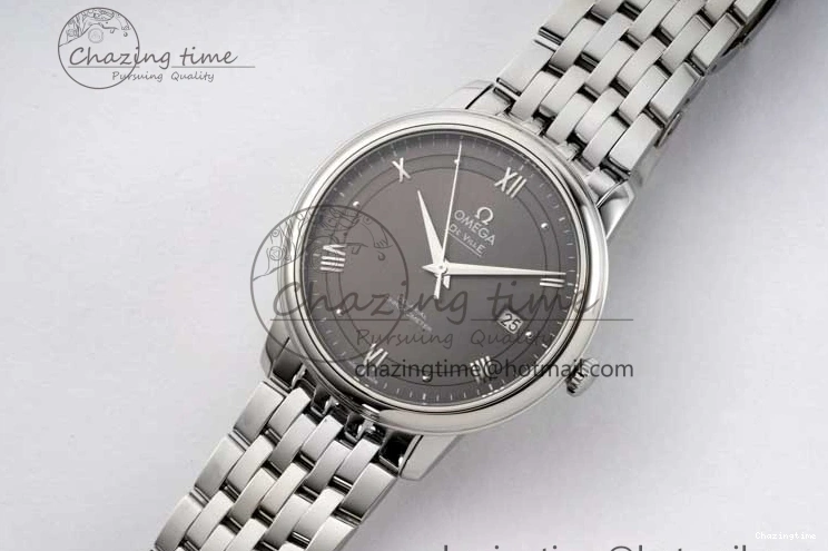 0123 De Ville SS DIWF 1:1 Best Edition Gray Dial SS Markers on SS Bracelet MIYOTA FlexibleFit 7851